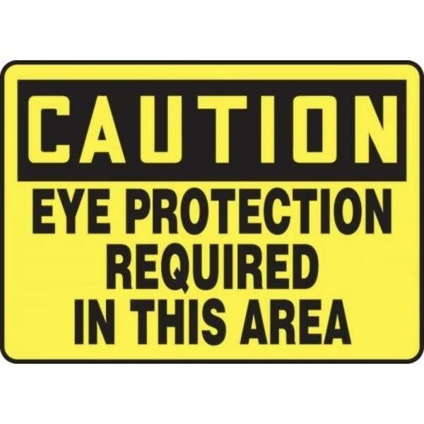 Accuform OSHA CAUTION SAFETY SIGN EYE FRMPPE626VS FRMPPE626VS - main